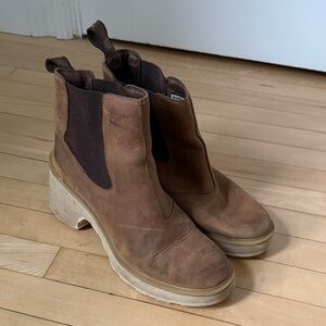Sorel Brown Ankle Boots